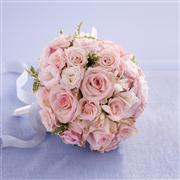 Soft Pink Rose &amp; Orchid Bridesmaid Bouquet