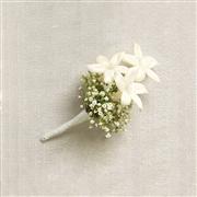 Snow White Stephanotis Buttonhole