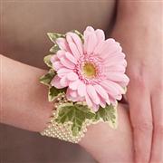 Pale Pink Germini Wrist Corsage