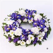 Classic Wreath Blue and White 