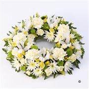 Classic Wreath Yellow and Cream