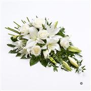 Rose and Lily Spray - White