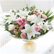 Orchid, Lily and Rose Hand-tied STD 