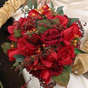 Red Summer Bridal Bouquet