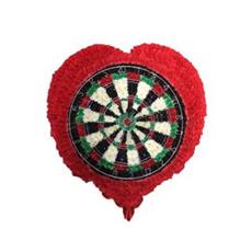 SG123 DART BOARD IN HEART