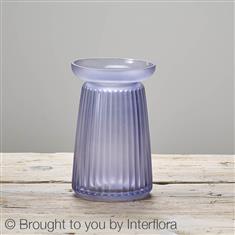 Corrugated Lilac Vase