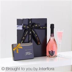 Sparkling Rose &amp; Belgian Chocolates Gift Set