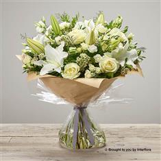 White Radiance Sympathy Hand-tied Spring Large