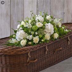 Classic White &amp; Cream Casket Spray