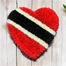 HC19 TRINIDAD &amp; TOBAGO FLAG HEART